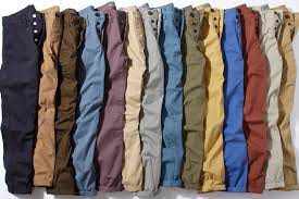 With their straight cut, slightly baggy silhouette and slightly unconventional colour choices. 5 Best Chino Colors Pants Every Man Should Own