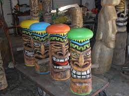 Tiki Bar Graphics Tiki Hut And Tiki Bar Accessories To Complete A One Of A Kind Outdoor Tiki Bar Decor Tiki Hut Tiki Bar Stools