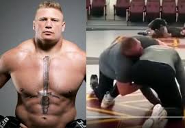 Steveson won gold in olympic freestyle heavyweight wrestling in a match against georgia's geno petriashvili. Brock Lesnar Goes Back To College Wrestles Heavyweight Gable Steveson