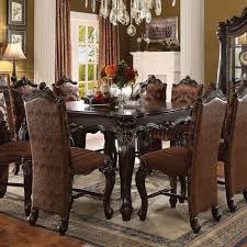 Acme Furniture Versailles Counter Height Dining Chairs Set Of 2 Counter Height Dining Table Dining Room Design Round Dining Room Sets