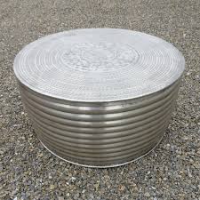 Find a great selection of wood coffee tables, metal accent tables, storage tables & more. Silver Drum Round Coffee Table Gk Events Hire