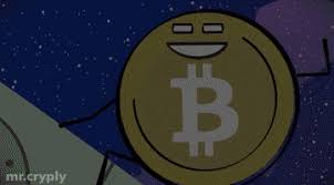 ⟭⟬ 타히티 아미 moon⁷⟬⟭ @vtkookie. To The Moon Bitcoin Gif By Mr Cryply Find Share On Giphy