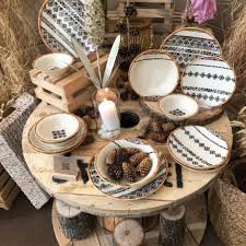 6 adet servis tabağı, 6 adet çukur tabağı, 6 adet. Kutahya Porselen Nano Ceram 24 Parca Yemek Takimi Dg160