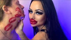 my big red lips leaving big kissing marks : rfetish