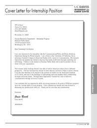 Working as a personal assistant is an excellent way of building the experience necessary to move into your profession. Cover Letter Sample For Internship Application Questions