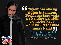 See more ideas about rock and roll quotes, quotes, rock and roll. The Best Quotes Of Funny One Winner Ryan Rems Sarita Rock En Roll To The World Philippine News