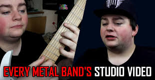 Every metal band's studio video