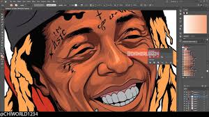Lil wayne pop art,cartoon by dtime90 on deviantart. Lil Wayne Adobe Illustrator Speed Art Process Youtube