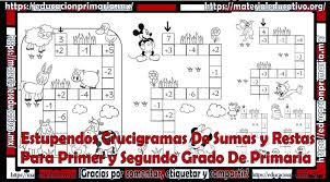 Español grado 6° libro de primaria. Crucigrama Educacion Primaria