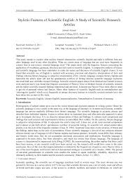 Malaysia akta 685 akta orang kurang upaya 2008 tari kh perkenan diraja. Pdf Stylistic Features Of Scientific English A Study Of Scientific Research Articles