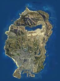 Los Santos Gta V Map Large Gta Grand Theft Auto Gta 5