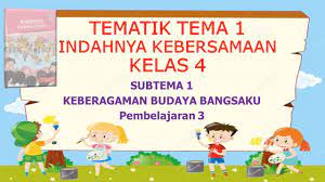 Check spelling or type a new query. Kelas 4 Tematik Tema 1 Indahnya Kebersamaan Subtema 1 Pembelajaran 3 Youtube