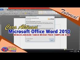 Cara Menghilangkan Product Activation Failed Microsoft Word Youtube