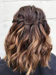 Prom Do Lob Hairstyle Curled Wedding Hair Lob Styling