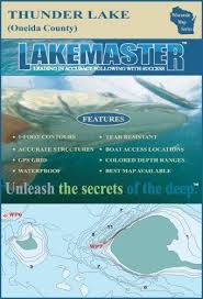 Lakemaster Lpwitrp03 08 Paper Map Thunder Onieda By