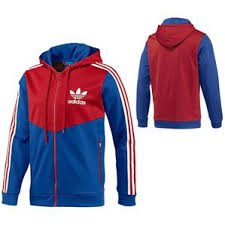 Sudadera Hombre Adi Hooded Floc Azul Rojo Adidas Outfit Swag Sport Outfits Adidas Fashion