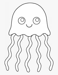 Jellyfish coloring pages for kids to print and color. Jpg Transparent Cute Coloring Pages Larsonporscheaudiblog Clipart Png Jelly Fish Black White Png Download Kindpng