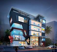 3d Rendering With Exterior Elevation Fpor Shopping Mall Elevation Exterior Fpor Mall Rendering Shopping Mall Facade Exterior Rendering Shopping Mall