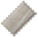 Bandeja grande de travertino de 34 x 20 cm com borda recortada, bandeja  decorativa retangular para mesa de centro/banheiro/cozinha (travertino  bege) | ...