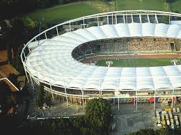 All of the stadium's membrane will be torn off and replaced by new sheets. Mercedes Benz Arena Stuttgart Germany