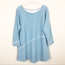 Soft Surroundings Edgy Pullover French Terry Tunic