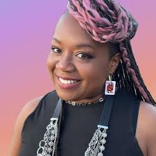 Meeting favorite author in person with love glasses