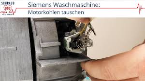 Bosch Siemens Waschmaschinenmotor Kohlebursten Ohne Halter Wechseln Youtube