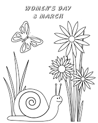 Some of the coloring page names are daffodil flower in march coloring netart, march daffodil click on the coloring page to open in a new window and print. Womens Day Coloring Pages Coloring Pages For Kids And Adults