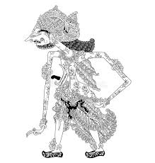 Prabu Suryaketsu A Character Of Traditional Puppet Show A Character Of Traditional Puppet Show Waya Shadow Puppets Sun And Moon Drawings Vector Illustration