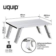 Amazon Com Uquip Handy Folding Roll Up Micro Side Table For Camping Picnic Outdoor Activities Travel Beach Silver Spo Metal Sheet Design Table Picnic