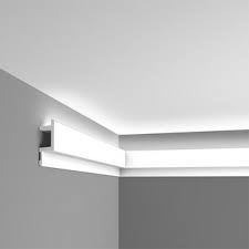 Ceiling crown molding with led lights. Orac Decor S Luxxus Crown Molding C383 L3 Linear Led Lighting C383 Crown Moulding For Sale