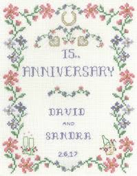 Maybe you would like to learn more about one of these? Pastel Wedding Anniversary Sampler Cross Stitch Kit For Any Anniversary