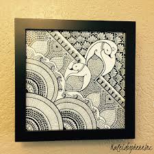 Black And White Painting Easy For Kids Henna Art Henna Frame Madhubani Art Drawing Black Madhubani Art Madhubani Painting Henna Art