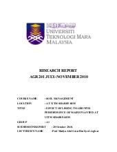 Universiti teknologi mara (uitm) fakulti kejuteraan kimia engineering chemistry laboratory (che485) remarks: Format Cover Assignment Utm