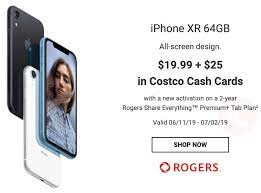 Costco has $100 itunes gift cards priced at $84.49 through june 15, providing a slight edge over paypal's sale on ebay. Costco Apple Deals Iphone Xr 25 Gift Card Up To 60 Off Apple Watch Series 3 Iphone In Canada Blog