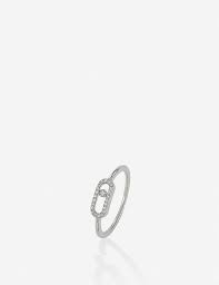 As a child, she grew up among diamonds while her father built one of the most recognized diamond companies in france. Messika Move Uno 18ct White Gold And Diamond Ring Selfridges Com
