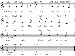 Im gotteslob sind 791 lieder, gebete, andachten und texte enthalten. Christ Ist Erstanden Noten Liedtext Midi Akkorde