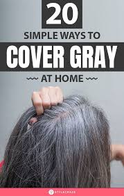 Use coffee to dye gray hair naturally coffee works great if you want to look darker, cover gray hairs, or add dimension to dark tresses. 20 Simple Ways To Cover Gray Hair Naturally At Home Covering Gray Hair Cover Gray Hair Naturally Natural Gray Hair