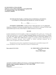 Decizie de incetare contract individual de munca conform art 55 litera b din codul muncii. Decizie Incetare Cim Per De Proba