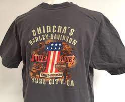 Harley Davidson Xl Guidera S Motorcycle Yuba City California Gray T Shirt Central Ca Dealership Tee Ready To Wear And Ready To R Harley Davidson Shirts Harley