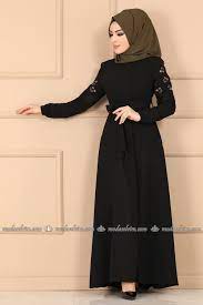 Modaselvim Ferace Kollari Nakisli Ferace Ays2316 Siyah Musluman Modasi Moda Stilleri Abaya Tarzi