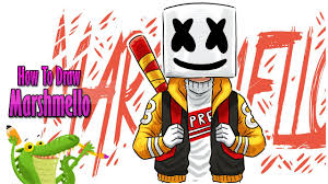 Step:5 draw full face of marshmello. How To Draw Marshmello Hype Myhobbyclass Com