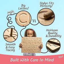 At the age of 2 or 3, toddlers don't yet have a lot of strength or control in their hands. Buy Hulats Montessori Wooden Alphabet Tracing Board Number Tracing Board Preschool Learning Toys For 3 Years Old Learning To Write Toddler Writing Tools For Beginners Wood Letter