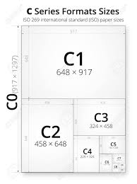 Size Of Series C Paper Sheets Comparison Chart From C0 To C10