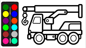 Lego star wars coloring pages free. Crane Track Coloring Pages For Kids Construction Vehicles Trucks Coloring Book For Kids Youtube