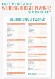Free Printable Wedding Budget Planner Worksheet Wedding Budget Planner Free Wedding Budget Free Wedding Printables