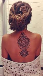 Andy ma, back of neck, black ink, floral, mandala, neck, pretty, tattoo idea. 10 Beautiful Mandala Inspired Tattoos