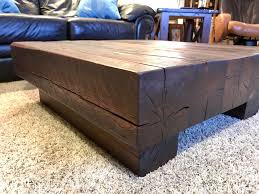 Timber Coffee Table Made From 6x6 Douglas Fir Timbers Stained With General Finishes Java Gel Stai Coffee Table Wood Bed Frame Design Reclaimed Wood Wine Rack