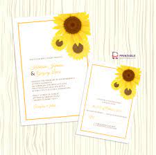 Free Pdf Download Sunflower Wedding Invitation And Rsvp Templates Easy To Edit And Partecipazioni Nozze Inviti Di Nozze Fai Da Te Matrimonio Fai Da Te Idee