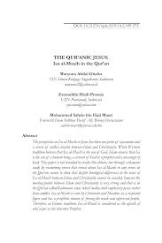 57, tahun 1972, dengan nama ejaan yang disempurnakan. Pdf The Qur Anic Jesus Isa Al Masih In The Qur An